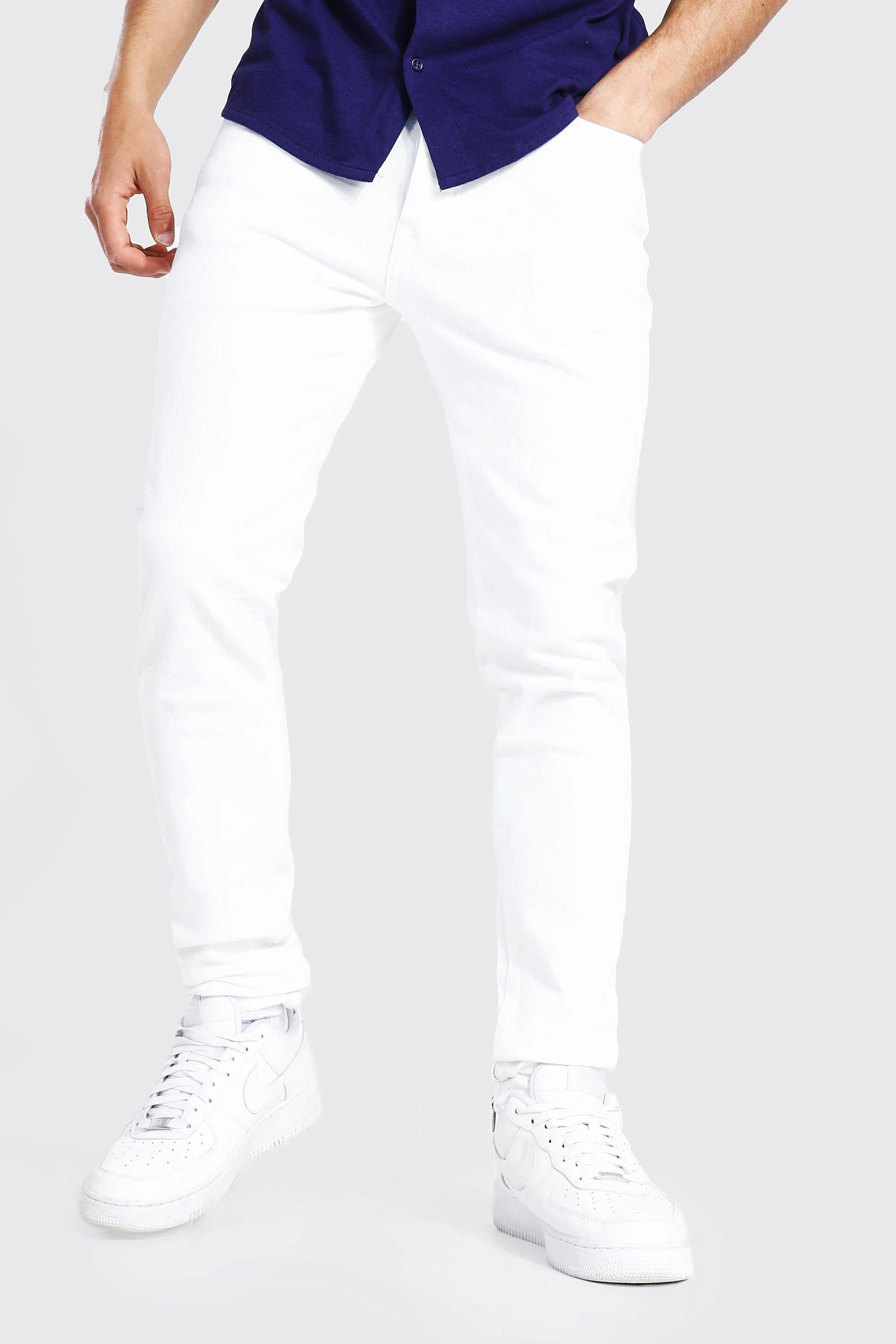 Tapered Stacked Leg Jean With Ankle Zips